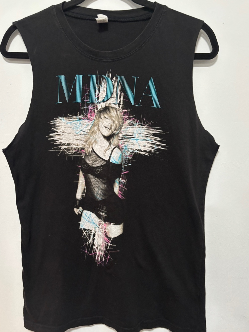 Madonna MDNA 2012 Concert Sleeveless T Shirt Cutoff Small